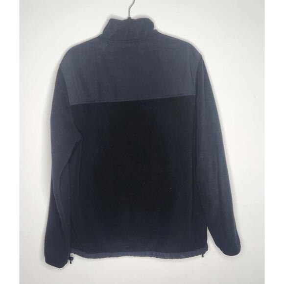 Aeropostale Jacket Mens Large Black Blue Fleece Full Zip 87 Logo Casual - Picture 3 of 4